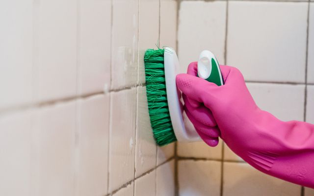 A spotless bathroom with gleaming fittings
